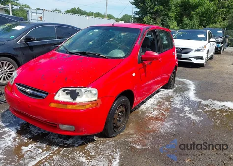 2005 Chevrolet Aveo Ls из США, поврежденный, VIN KL1TD62695B396440